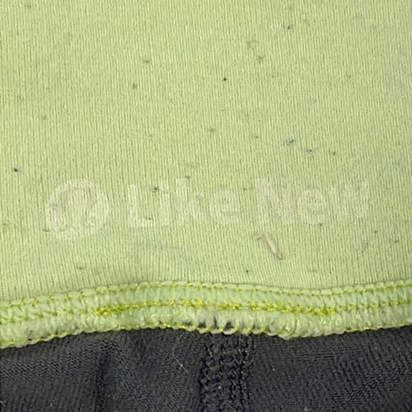 Lululemon Groove Capri Leggings Gray Color Block Neon Stitch Waist Yoga Sz 6 - Picture 10 of 10
